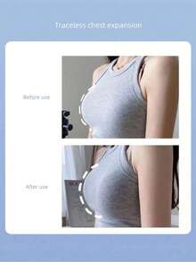 1 Pair 4cm Thick White Bra Cups, Small Size Removable Washable Push-Up Padding, Bra Padding Accessories - White - View 7