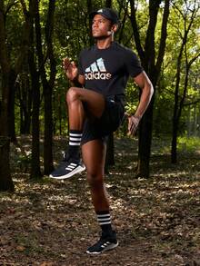 Adidas QUESTAR RIDE Challenge Mileage Breathable Mesh Running Shoes, Comfortable Training Running Shoes With Cloudfoam Lightweight Stride And Mesh Upper, Cloudfoam Midsole - Navy Blue - View 3