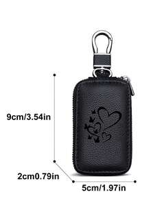 Custom Text Logo Car Key Pouch Unisex Car Key Storage Bag Creative Fashion Minimalist Waist Hanging Keychain - Multicolor 2 - View 8