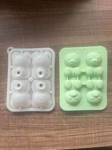 1pc Bear Shaped Ice Mold - Green - View 8