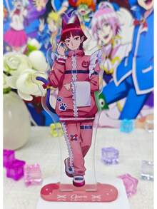 動漫壓克力立牌套組，可愛街頭風角色系列，晶瑩剔透桌面裝飾，送給粉絲的完美禮物 - C - 查看 11