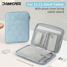 DANYCASE حقيبة حماية مبطنة محمولة للأجهزة اللوحية مقاس 11-13 بوصة متوافقة مع 10th 11th 10.9 Pro 11 12.9 7th 8th 9th 10.2 - أزرق فاتح اللون - مشاهدة 6