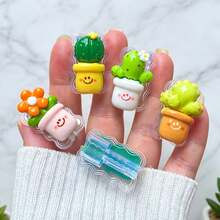 Flower Design Cable Protector, Anti-Breakage Charging Cable Protector, Compatible With IPhone 12-15/16, Type-C & Lightning Data Cable Protector, Cute Decorative Charging Cable Protector - Multicolor - View 6