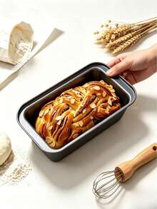 Loyang Roti Persegi Panjang Anti Lengket dari Baja Karbon, Aman untuk Mesin Pencuci Piring dan Oven, Cetakan Kue, dan Baki Daging Cincang - MultiWarna - View 5