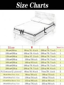 1pc White Solid Color Thick Brushed Microfiber Fitted Sheet Soft Mattress Cover - White - View 2