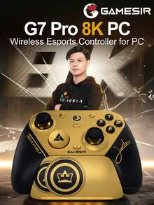 GameSir G7 Pro 8K PC Champion Edition Wireless Gaming Controller, Compatible With Windows, Steam, Switch 2/1, Android, IOS Phones, 8K Polling Rate, Magnetic TMR Joystick, Hall Effect Micro Trigger Joystick, Phone Controller - Champion Edition - View 2