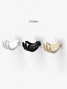 2/1pc Hand-Shaped Storage Rack, Creative Palm Design Wall-Mounted Jewelry Organizer, Soap Dish, Suitable For Bathroom, Bedroom, Vanity - Multicolor - View 4
