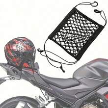 1/2pcs Motorcycle Bicycle Elastic Bungee Cord, Helmet Net Strap, Black Mesh Luggage Storage Organizer Strap - Multicolor - View 7