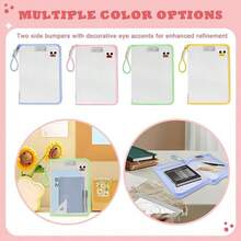 Transparent Waterproof A4 Size Plastic Folder With Zipper, Multi-Functional Document Bag For Files, Letters, Books And Souvenirs, Office Supplies - Multicolor - View 4