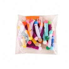 4/12/24pc Durable Cat Toys, Indoor Elastic Interactive Toys, No Battery Required, Multi-Color Random, Polyester Catnip Toys, Suitable For Kittens And Adult Cats, Soft Paw-Friendly Design - View 2