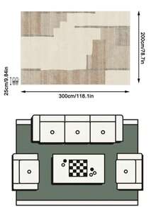 1 buah Karpet Area Bermotif Geometris Minimalis Modern Gaya Nordik dengan Sentuhan Antik - Lembut, Terbuat dari Bahan Kasmir Imitasi, Cocok untuk Kamar Mandi, Dapur, Pintu Masuk, Lorong, Samping Tempat Tidur, Ruang Tamu, Kamar Tidur, Keset Lantai yang Dapat Dicuci dengan Mesin Sepanjang Musim, Dekorasi Rumah - MultiWarna - View 14
