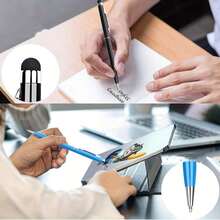 3pcs/Set 2-In-1 Retractable Ballpoint Pen/Stylus Pen Set, Suitable For Touchscreens And Most Smartphones; 1.0mm Tip Multi-Function Writing Tool, Ideal For Office, School, Home, Back To School And School Supplies - A - View 3