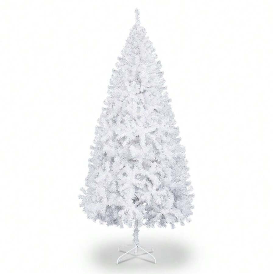 6FT Iron Leg White Christmas Tree With 400 Branches - As Pic - View 1