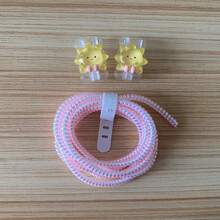 Protectores de cable para cargador de , protector de cargador con patrón adorable, salvador de cable de teléfono y sujetador USB compatible con iPhone 16 15 14/13/12/11 Pro Max - Multicolor - Ver 11