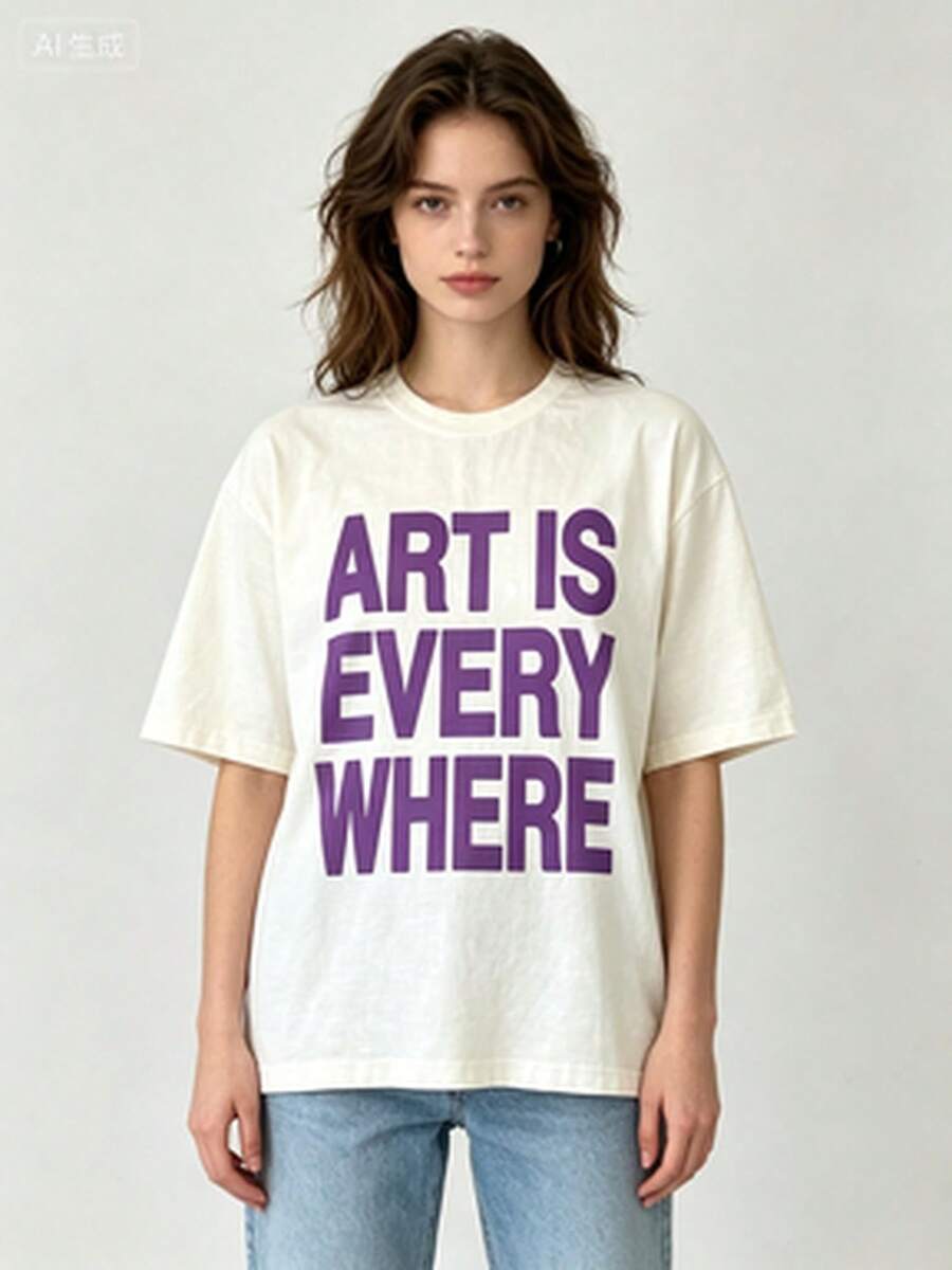 Women T-Shirts - 白色7 - 查看 1