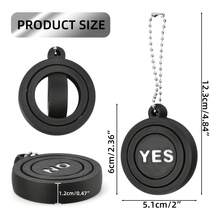 3D Printed Decision Spinner Toy Yes/No Rotating Selection Wheel Portable Pendant Desktop Toy Fun Random Decision Tool Stress Relief Gift Suitable For Friends, Party Favors, Daily Carry Gadget - Multicolor - View 3