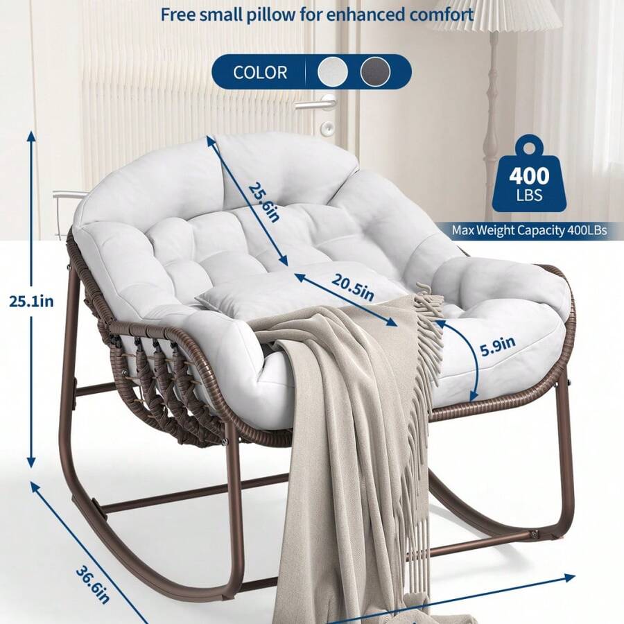 Patio Lounge Chair & Swing Chair - Egg-shaped - View 1