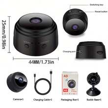 1 buah/2 buah Kamera Mini, Kamera Pemantauan Jarak Jauh Nirkabel, Mendukung HD 480P, WiFi 2.4G, Pemantauan Sudut Lebar & Tampilan Jarak Jauh, Kamera Pengawasan Keamanan Rumah, Kamera Pemantauan Dalam Ruangan - Hitam - View 10
