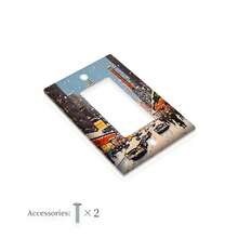 1pc 1Gang/2Gang New York City Light Switch Covers  Wall Plate Decorative Switchplate Electrical Faceplate Farmhouse Country Decor, Use Without Electricity - Rocker/Decora 11cm*7.5cm - View 2