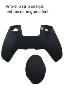 Compatible With PlayStation 5, 1pc Game Controller Silicone Protective Case + 10pcs Joystick Caps Set, Dustproof, Scratch-Resistant, Anti-Slip, Enhanced Gaming Control Feel - View 9
