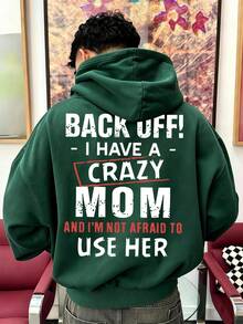 Teen Boys Casual Hooded Sweatshirt, Autumn Winter Campus Style, Homecoming Outfit - Green - View 1
