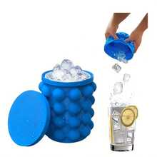 1pc Large 2-In-1 Ice Bucket And Ice Tray - With Lid Ice Bucket, Suitable For Bar, Restaurant And Home Use - Durable And Easy To Clean - Essential Drinkware And Kitchen Accessory, Can Be Used In All 4 Seasons - Multicolor - View 4