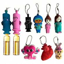 1pc Keychain Ampoule Opener, Syringe-Shaped Cutter, Nurse/Doctor Ampoule Opening Assistant Tool, Bottle Neck Breaker - one-size - View 4