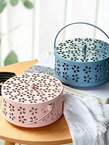 1pc Exquisite Mosquito Coil Holder With Lid, Fire-Resistant Incense Burner, Suitable For Indoor And Outdoor Home Use, Decorative Aromatherapy Burner With Ash Tray, Stable Base, Elegant Design, Suitable For Bedroom, Patio, Camping, Travel And Daily Home Decor - Multiple Styles - View 4
