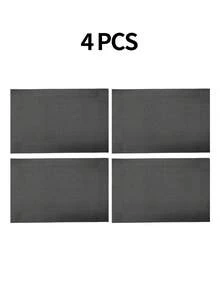 2/4/6件組 多色簡約條紋編織PVC餐墊，可水洗，長方形桌墊，適合居家與廚房裝飾 - 彩色 - 查看 16