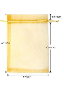 10/20/30pcs 4x6 Inch Luxury Organza Drawstring Jewelry Storage Bags - Wedding Party Christmas Gift Bags & Storage Bags - Reusable, Soft - Multicolor - View 9