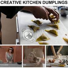 304 Stainless Steel Dumpling Mold Set Of 2 Dumpling Cutters Empanada Maker Ravioli And Mini Pies Easy To Clean - View 4