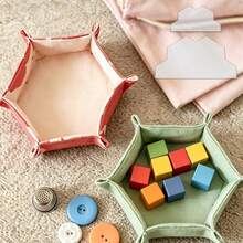 2pcs Hexagonal Decorative Storage Baskets DIY Transparent PET Quilting Templates - Templates For Accurate Patchwork, Fabric Crafts, And Decorations - Compatible With Sewing Machines And Hand Sewing - Durable PET Material, Ideal For Beginners - Classic - View 3