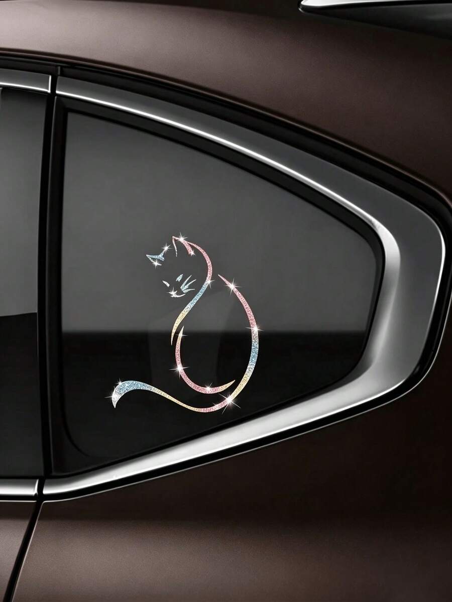 亮面汽車貼紙，趣味卡通動物乙烯基貼紙，防水自黏貼紙，適用於汽車、筆記本電腦、摩托車、居家裝飾 - A - 查看 1