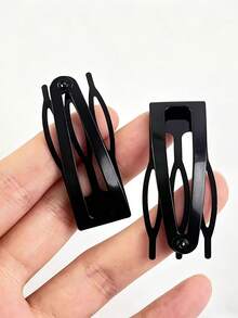 24pcs Crocodile Hair Clips, 1.8 Inch Single Tooth Hair Clips, Hair Styling And Dyeing Hair Accessories, Silver - Black Side Clip - View 8