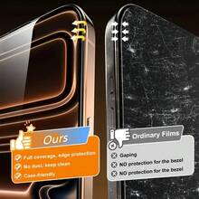 CASECOPS 1-Piece High Definition Tempered Glass Screen Protector, For IPhone 18 Pro Max/18 Pro/17 Pro Max/17 Pro/17 Air/17 E/17/16 Pro Max/16 Pro/16 E/16 Plus/16/15 Pro Max/15 Pro/15 Plus/15/14/13/12/11 Series, Full Coverage, Anti-Fingerprint, Anti-Scratch, With Automatic Mounting Tools And Automatic Alignment Tools, Suitable For Daily, Office And Home Use, High-Quality Cell Phone Accessories - 1 Piece - View 3