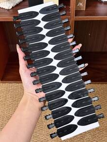 30入女款純色髮夾，極簡風，黑色、粉色，小髮夾，適合休閒日常與戶外穿搭，可愛飾品 - 彩色 - 查看 5