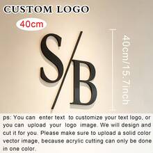 Custom Office Wall Sign, Custom Logo, Beauty Salon Sign, 3D Mirror Acrylic Business Sign, Laser Cut Wall Sign, Reception Office Decor, Spa Clinic Signage, Personalized Metallic Texture Acrylic Sign, Minimalist, Quiet Luxury Aesthetic - Multicolor - View 12