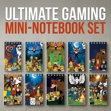 Roblox 10 PIEZAS Cuadernos Portátiles A5, Papel Grueso y Duradero, Fácil de Transportar, Notas Rápidas / Notas de Oficina / Bocetos / Borradores / Horarios / Dibujo y Escritura, Adecuado para Elementos Esenciales de Oficina y Hogar - Cuaderno de ROBLO 99 Nights - Ver 2