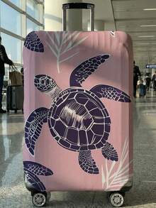 Fresh Ocean Element Sea Turtle Print Luggage Protective Cover, Suitable For 18-32 Inch Suitcases, With Strong Elasticity To Protect Luggage (Anti-Scratch, Anti-Dust) And Decorate Luggage (Turn Regular Suitcase Into Personalized One), Luggage Cover, Travel Accessory. - Multicolor - View 30