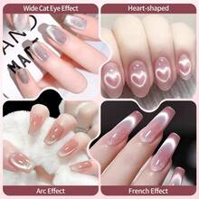 Conjunto de 55 Peças de Ferramentas para Design de Unhas Olho de Gato, Criando Vários Looks de Unhas Olho de Gato, Para Salão e Manicure em Casa - Multicolorido - Visão 11