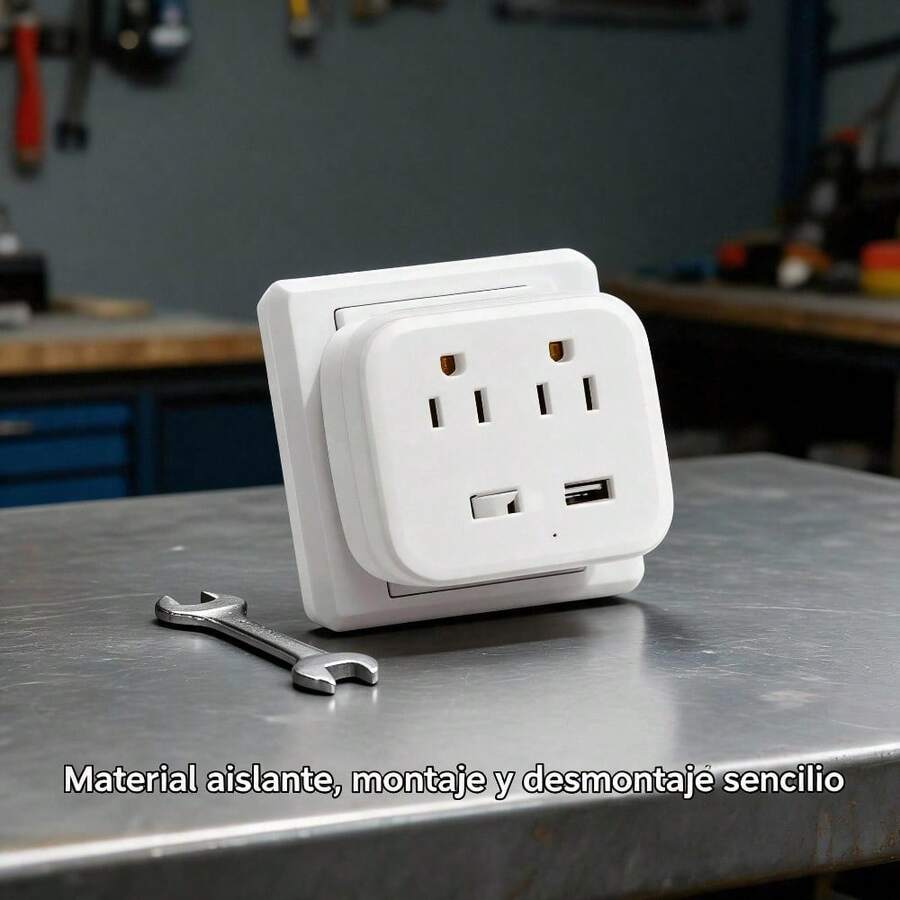 Minimalist Universal Power Adapter And Multi-Outlet For Home And Office - US A Type Plug(110-127V) - View 1