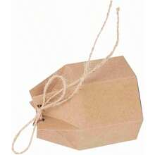 50 Candy Boxes, DIY Paper Favor Boxes With Hemp Rope For Wedding, Baby Shower And Birthday Parties - Multicolor - View 4
