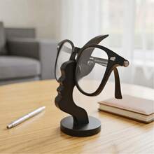Creative Face-Shaped Glasses Holder, Desktop Glasses Storage Rack, Fashion Glasses Display Stand, Decorative Glasses Rack, Suitable For Office Desk, Bedroom Nightstand, Entryway, Home Decor - A - View 12
