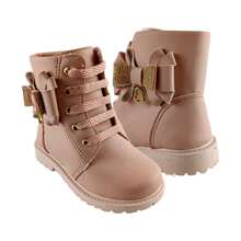 Children's Combat Boots For Girls, Lightweight, Comfortable, Practical - Dusty Pink - View 6