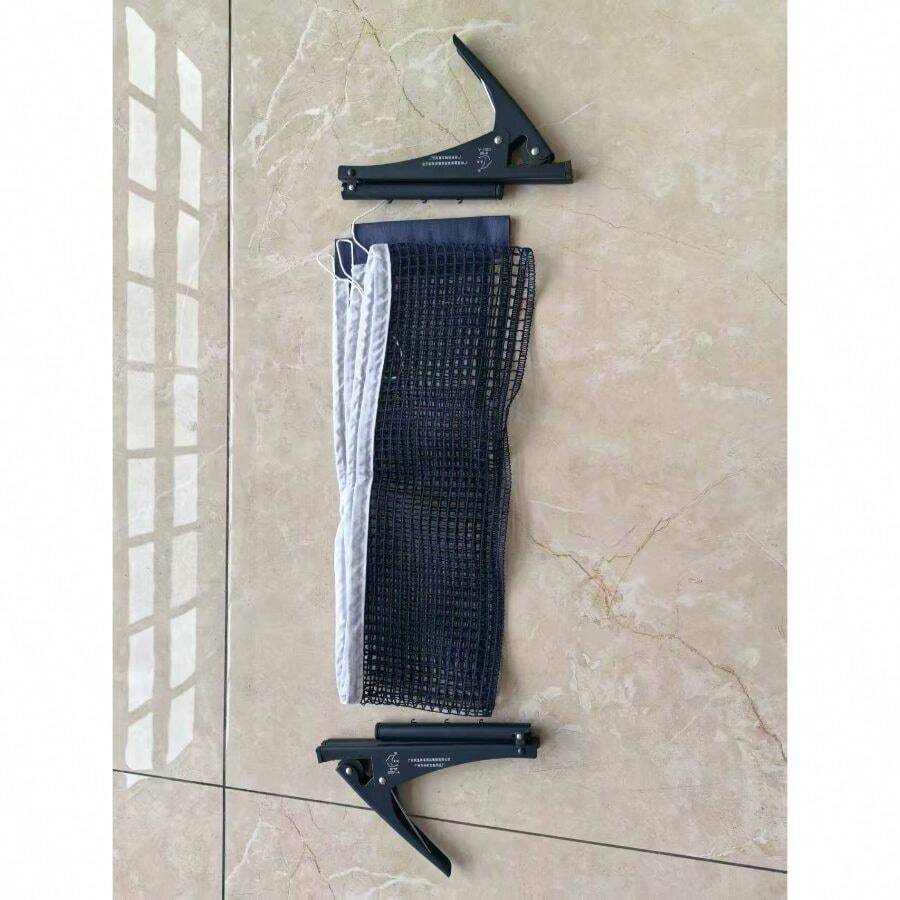 DOUBLE FISH Table Tennis Net - Black + Nylon - View 1