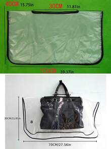 Transparent Handbag Rain Cover, Waterproof Dust-Proof Protective Sleeve, Universal Handbag Raincoat, Transparent PVC Bag Cover Suitable For Daily Commute And Travel, Reusable Handbag Protective Cover, Dust-Proof And Stain-Resistant, Portable Bag Raincoat, Essential Travel Accessory, Gift For Bag Lovers - Multicolor - View 4