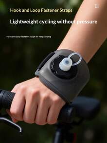 200ml Portable Sports Water Bottle, Only 35mm Thin When Full, 98g Ultra-Light, Silicone Material, Odorless, Hook And Loop Strap Suitable For Wrist, Bicycle Or Backpack, Bite Valve Design For Easy One-Handed Drinking, Suitable For Cycling And Running - Multicolor - View 10