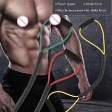 5 Level Boxing Training Rope, Boxing Speed Sanda Thai AirStrike Elastic Belt Resistance Rope, Training Out Of Boxing Kick Boxing, Sports, Gym, Training Band, Gym, Training Band, Training Weights - Multicolor - View 3