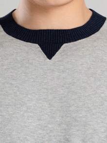 Timberland New Men's Loose Breathable Sports Casual Pullover Long Sleeve Top - Gray/Blue - View 4