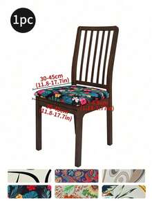 Waterproof Stretch Printed Dining Chair Slipcover, Machine Washable Removable Elastic Cover With Drawstring, Universal Milk Fiber Furniture Protector, Stain Resistant Anti-Scratch For Kitchen, Office & Pet Friendly Homes - Multicolor - View 57